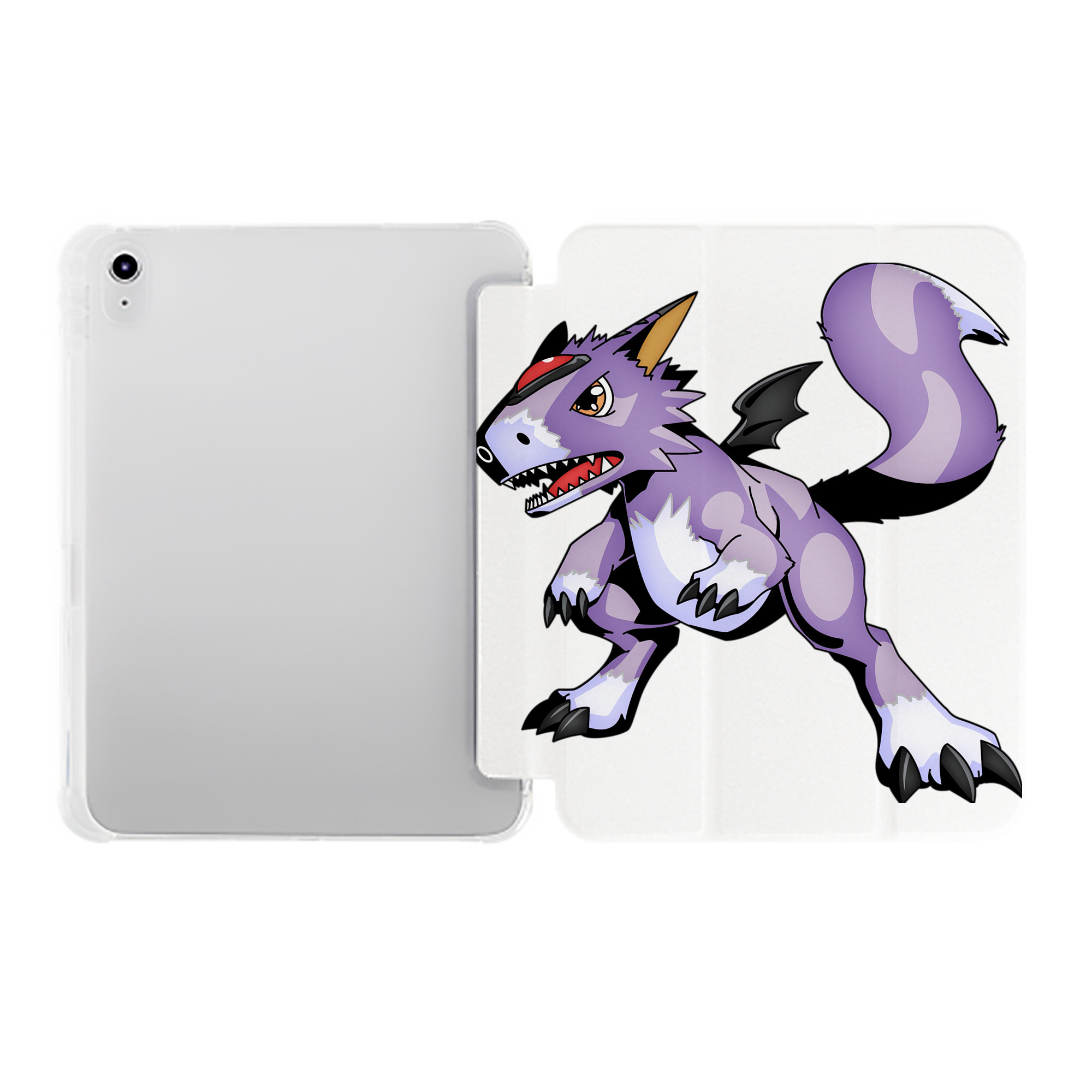 （画像用） Digimon デジタルモンスター/デジモン IPad ケース ペン収納付き 三つ折りスタンド PUレザー×シリコン 対応機種9.5/10.5/10.9インチ